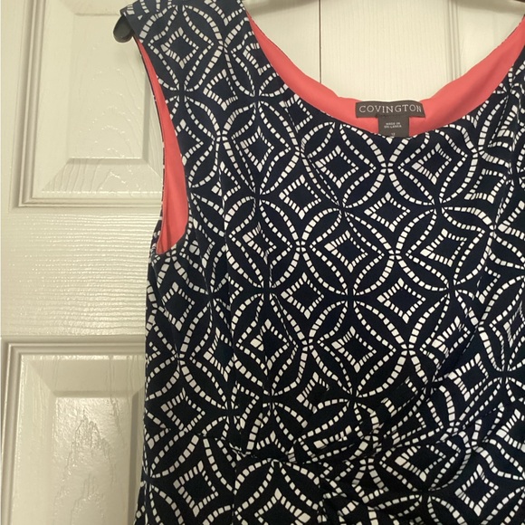 Covington Size 12 Patterned Curve Hugging Dress - Picture 4 of 6